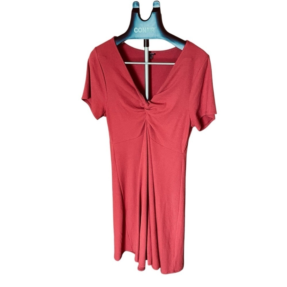 Torrid Ribbed Twist Front -Skater Dress-Knee-Length Dress-Size 1/XL/14-16